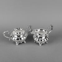 BIRKS Regency Plate Melon Silver Plate Tea & Coffee Service 4pcs