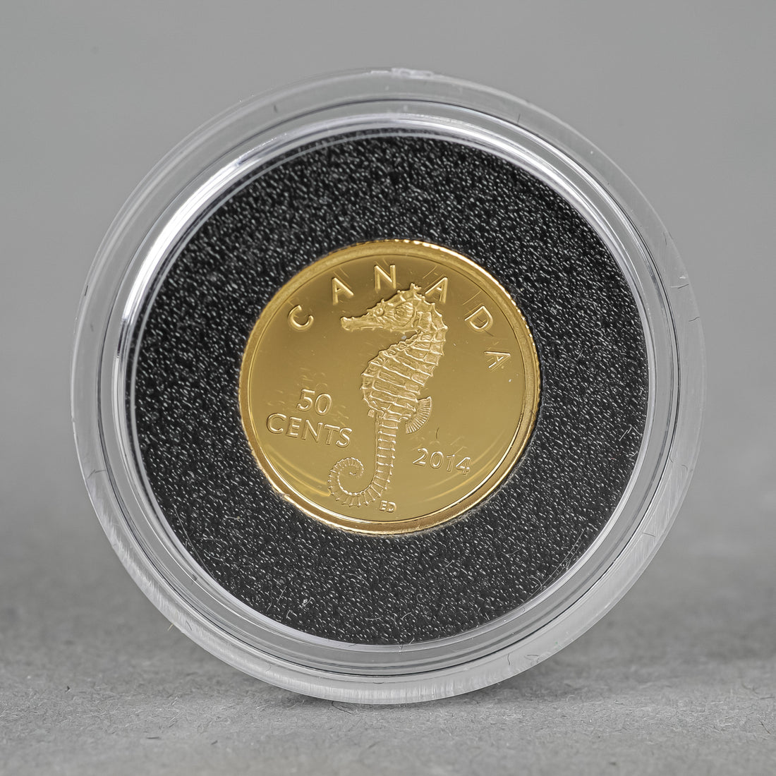 ROYAL CANADIAN MINT 2014 50 Cent Gold Coin - Sea Creatures: Seahorse