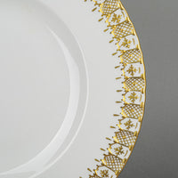 ROYAL CROWN DERBY Heraldic Gold Dinner Plates Set of 3