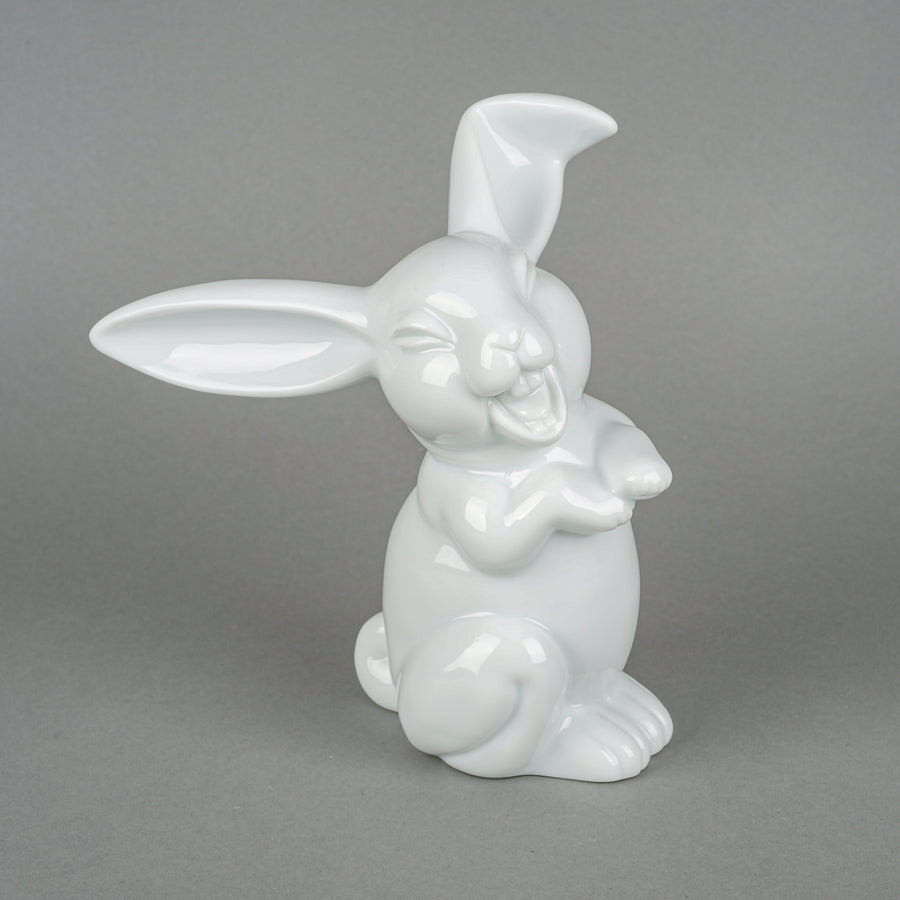 ROSENTHAL Max Hermann Fritz White Laughing Rabbit Figurine