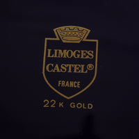 CASTEL Limoges Cobalt & Gold Love Story Coffee Set