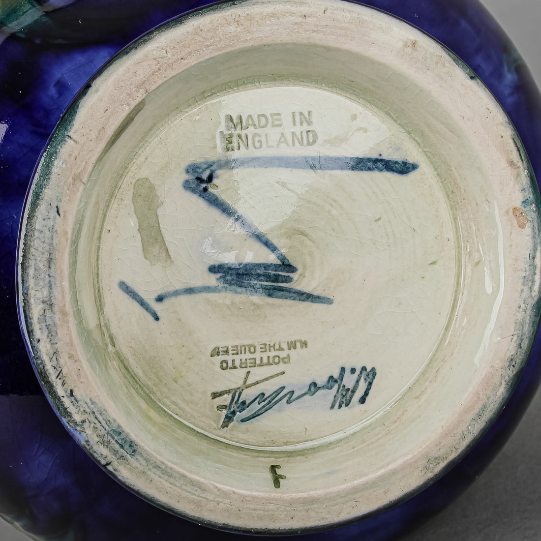 MOORCROFT Anemone Blue Ground Vase