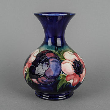 MOORCROFT Anemone Blue Ground Vase
