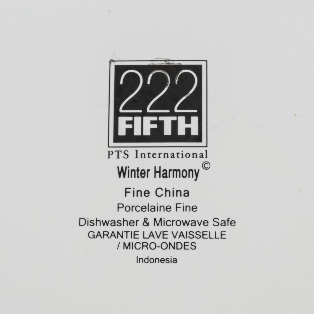 222 5TH Winter Harmony Dishes