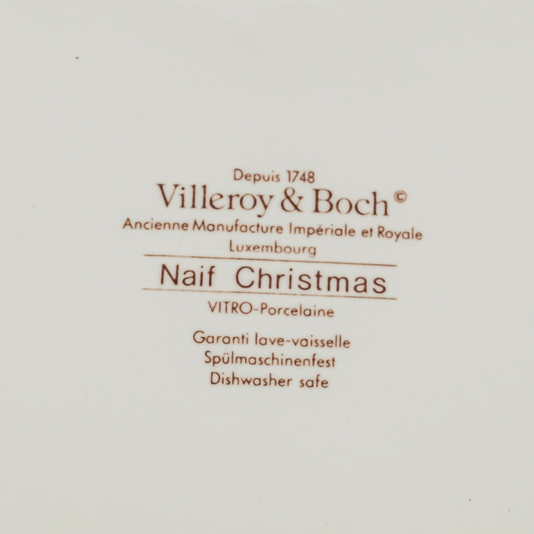 VILLEROY & BOCH Naif Christmas Charger/Platter