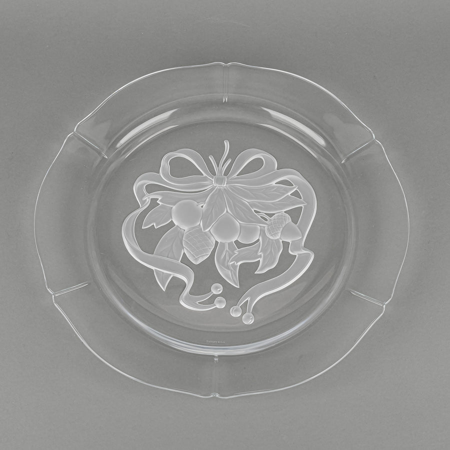 TIFFANY & CO Tiffany Holiday Crystal Charger/Platter