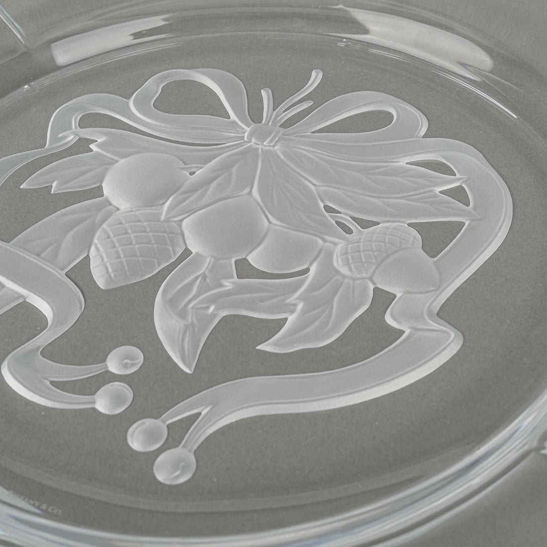 TIFFANY & CO Tiffany Holiday Crystal Charger/Platter