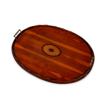 VILLA GARNELO Wooden Inlaid Butler's Tray