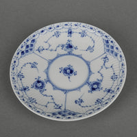 ROYAL COPENHAGEN Blue Fluted Half Lace Cup & Saucer