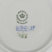 ROYAL COPENHAGEN Blue Fluted Half Lace Cup & Saucer