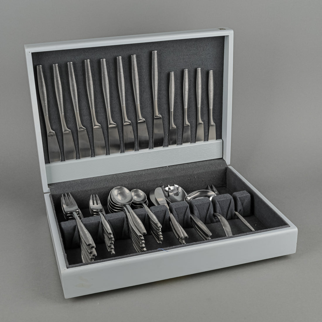 DANSK Variation VI Stainless Steel Flatware 8 Place Settings Plus Extras
