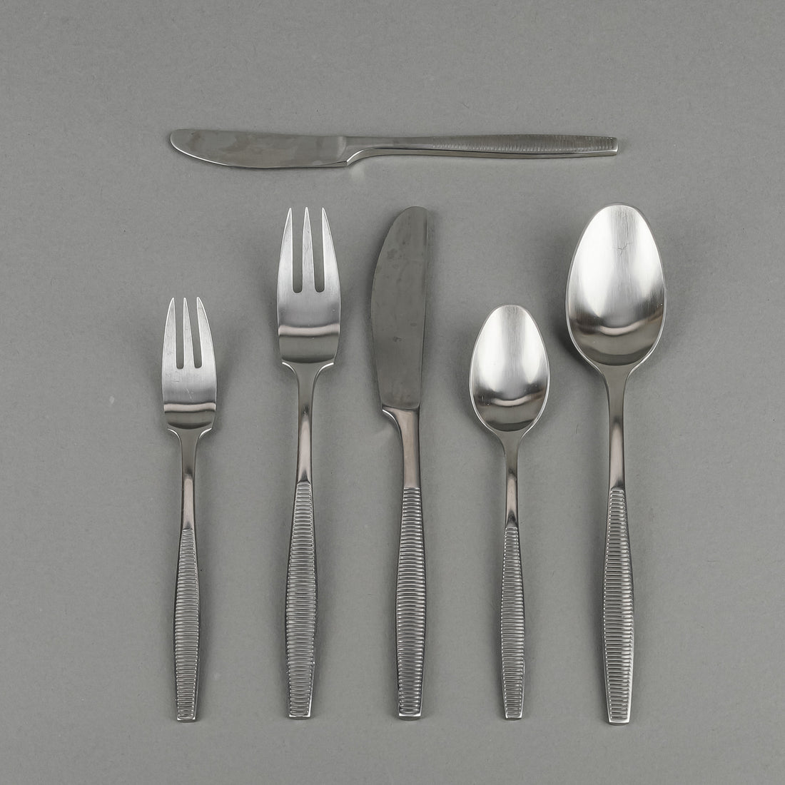 DANSK Variation VI Stainless Steel Flatware 8 Place Settings Plus Extras