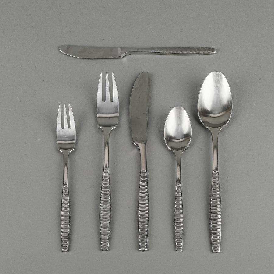 DANSK Variation VI Stainless Steel Flatware 8 Place Settings Plus Extras