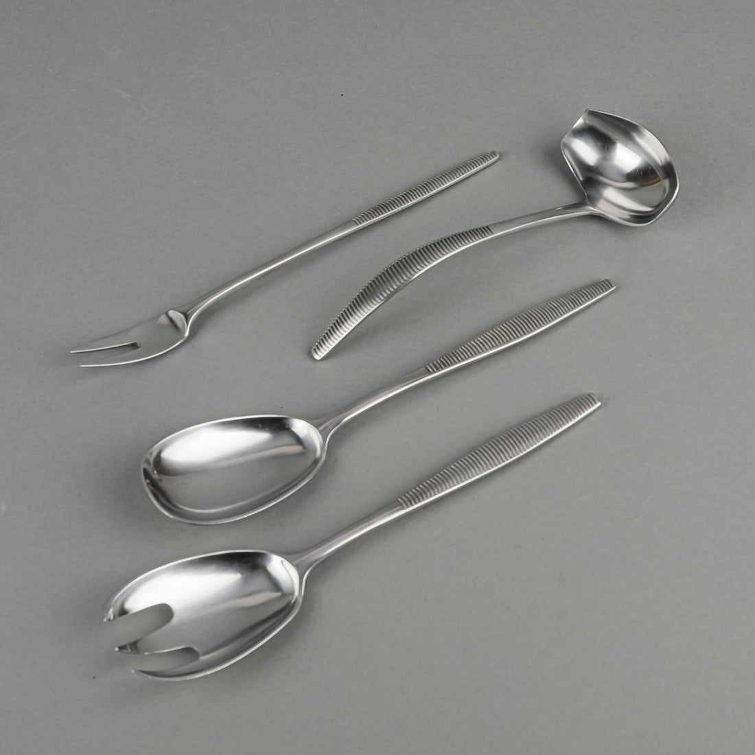 DANSK Variation VI Stainless Steel Flatware 8 Place Settings Plus Extras