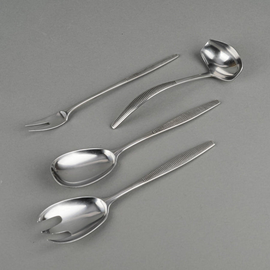 DANSK Variation VI Stainless Steel Flatware 8 Place Settings Plus Extras