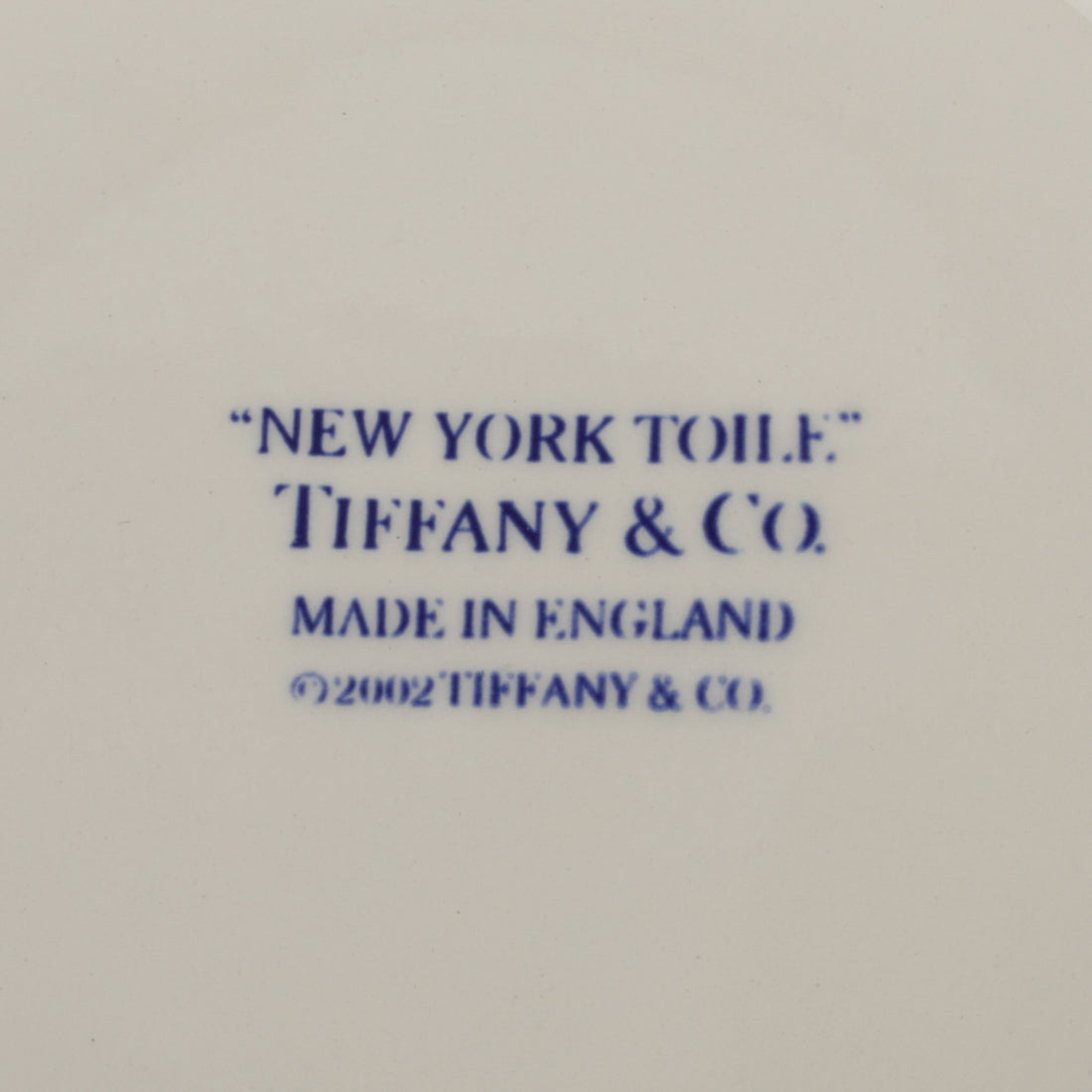 TIFFANY & CO New York Toile Round Covered Trinket Box