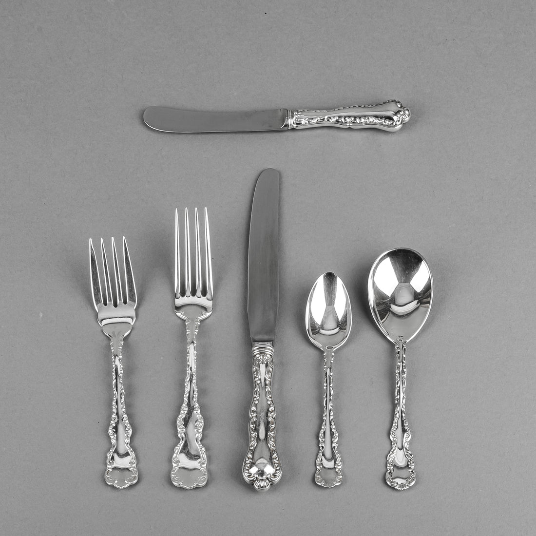 BIRKS STERLING Louis XV Sterling Luncheon Flatware 33 Pieces