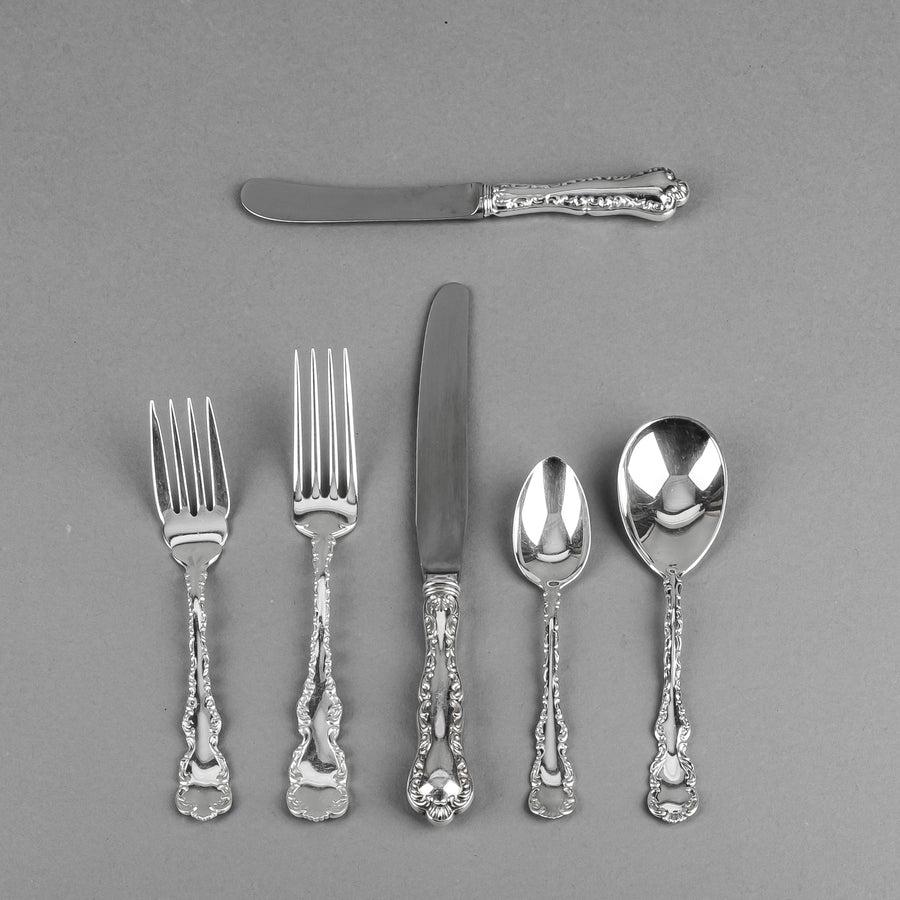 BIRKS STERLING Louis XV Sterling Luncheon Flatware 33 Pieces