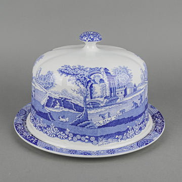 SPODE Blue Italian Domed Cake/Cheese Plate