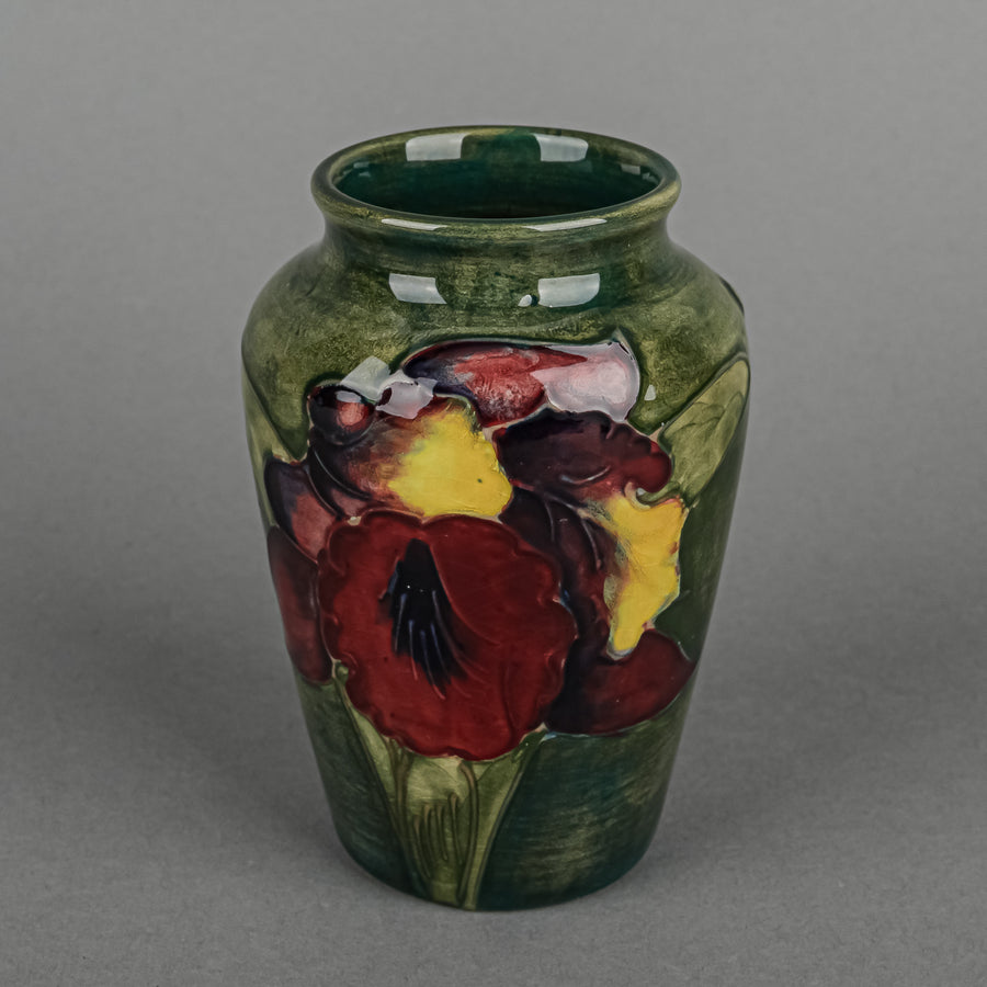 MOORCROFT Orchid Green Ground Vase