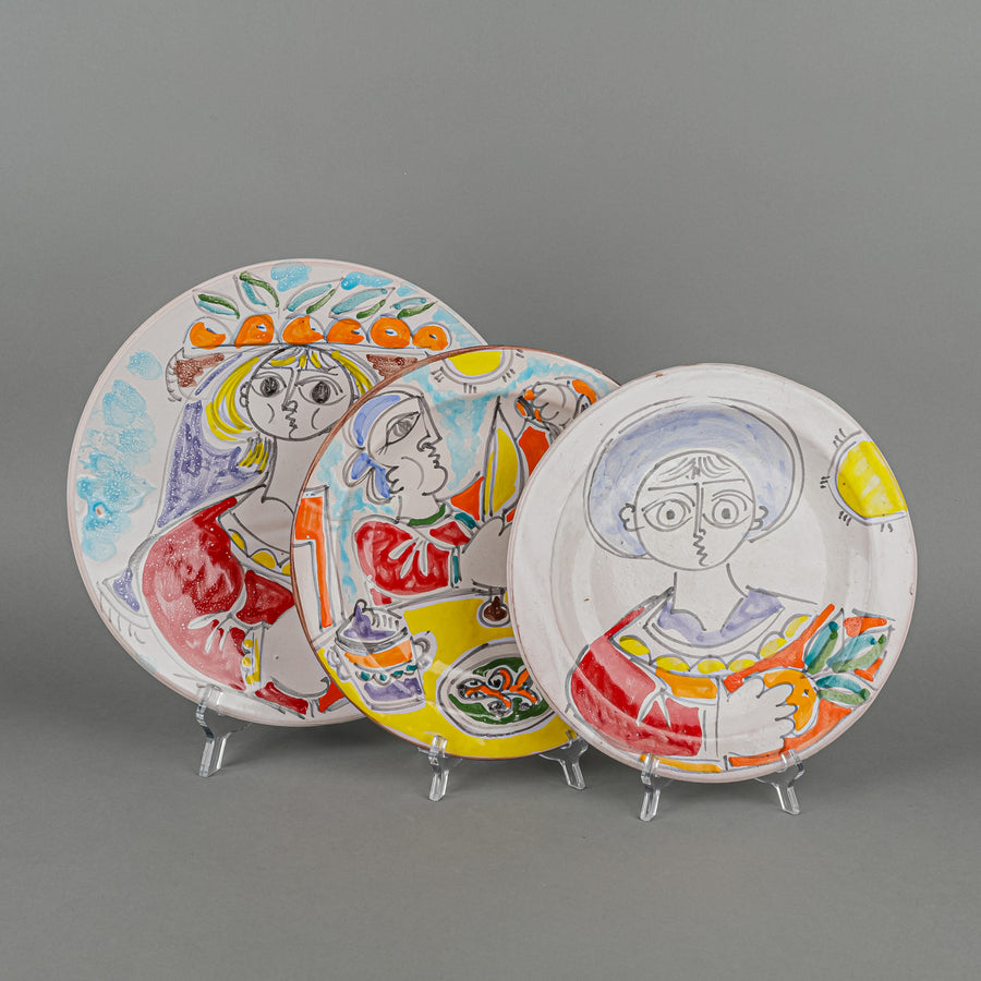 GIOVANNI DESIMONE 1965 Plates Set Of 3