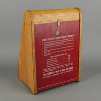 Vintage Schick Shave Table Top Oak Display