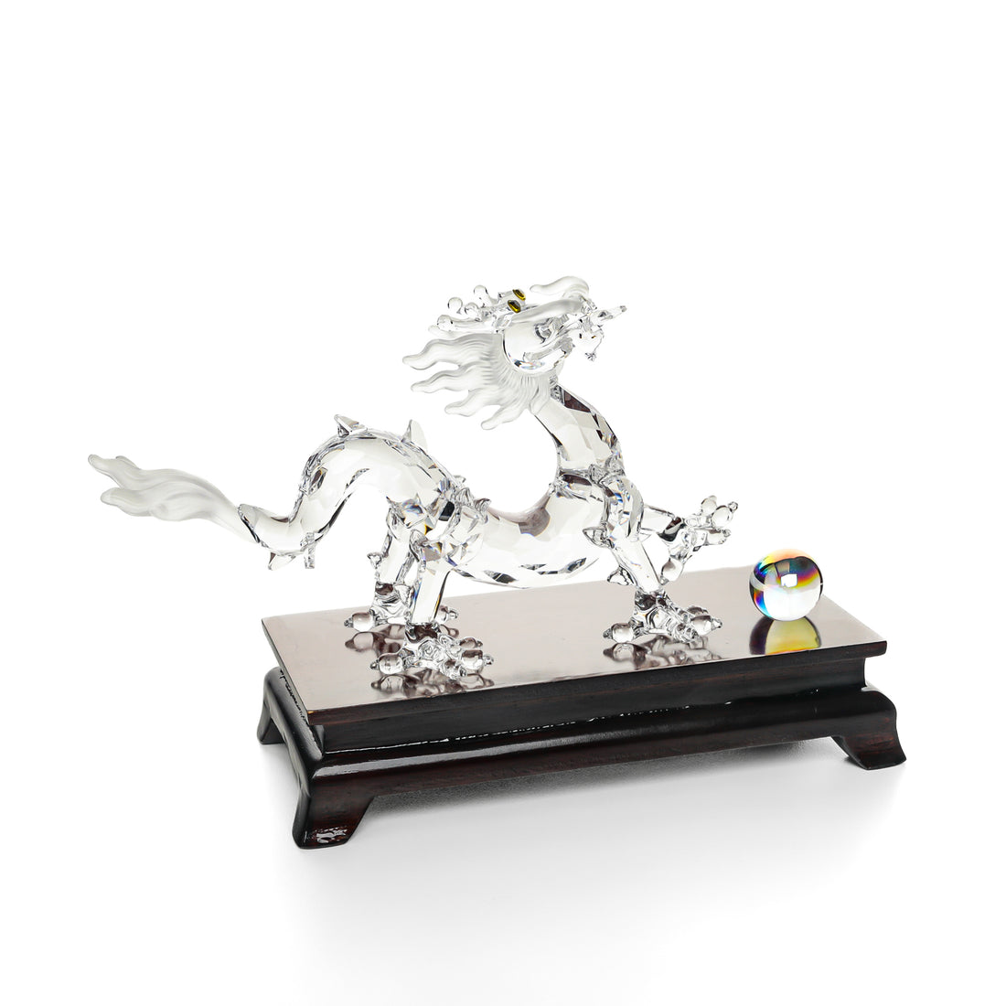 SWAROVSKI Dragon With Wooden Stand 238202