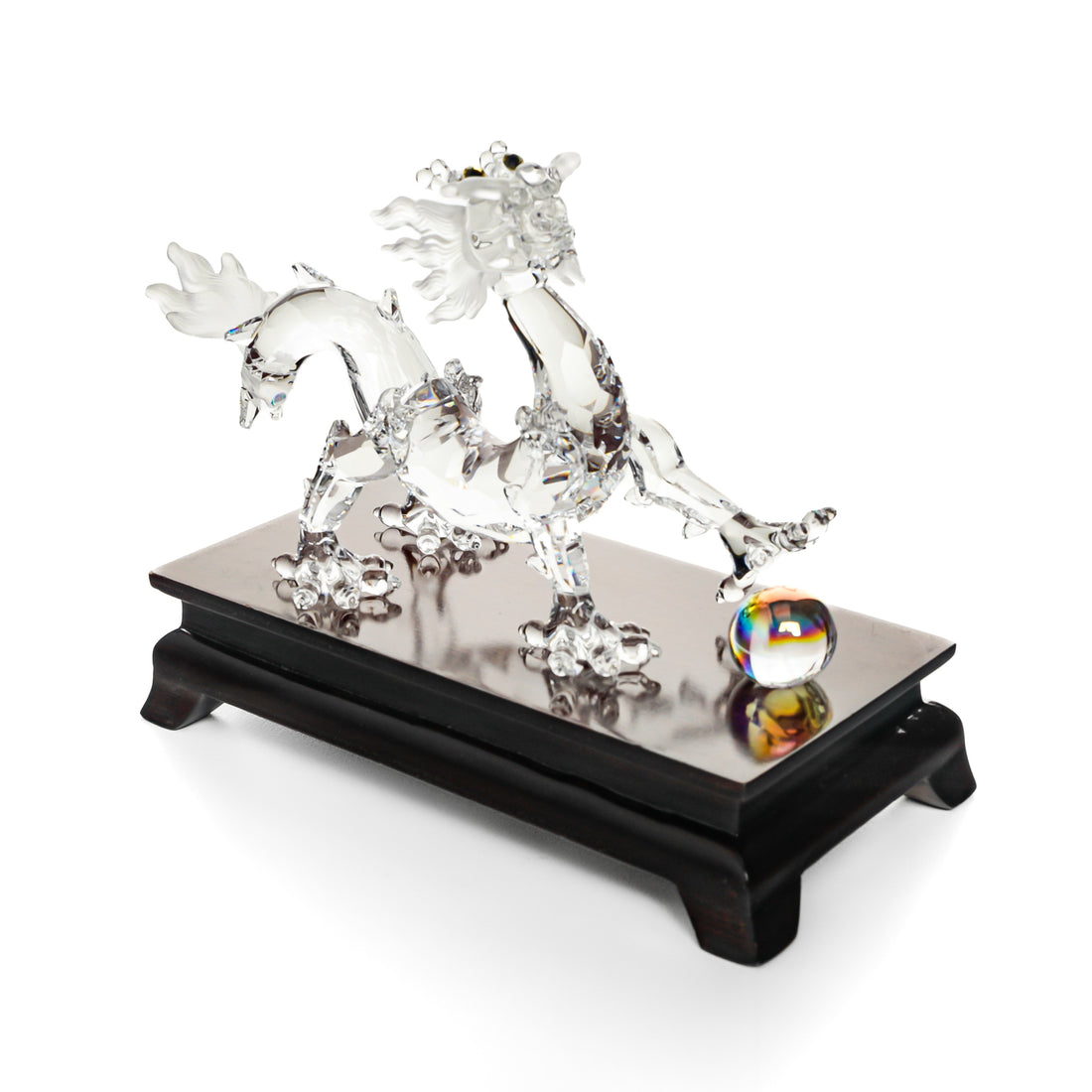 SWAROVSKI Dragon With Wooden Stand 238202