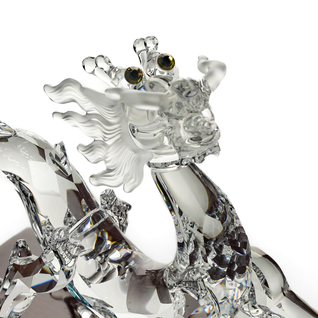 SWAROVSKI Dragon With Wooden Stand 238202