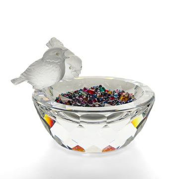 SWAROVSKI Bird Bath 010029 With Loose Crystals