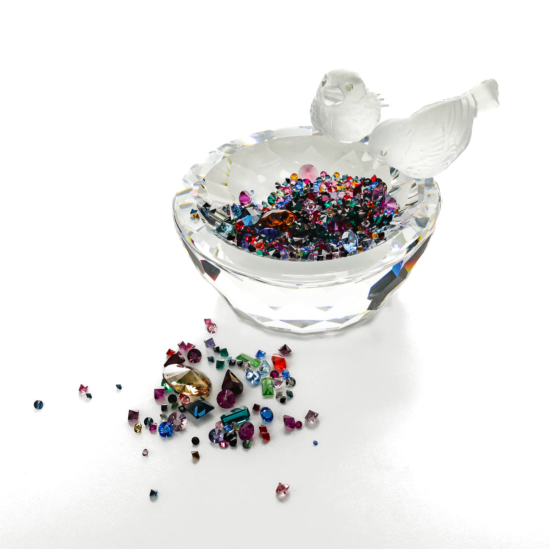 SWAROVSKI Bird Bath 010029 With Loose Crystals