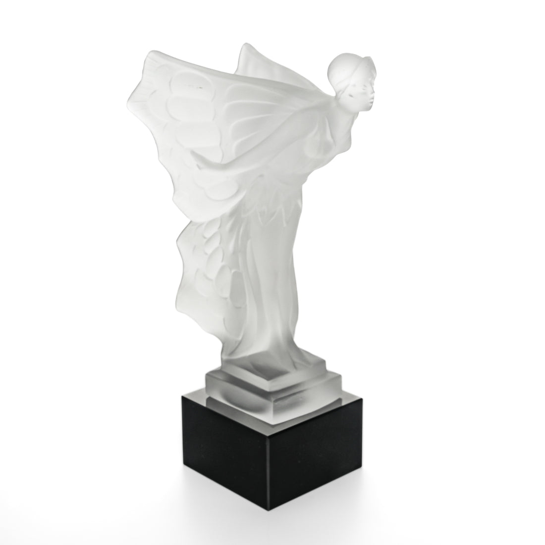 DESNA  After H.Hoffman Flying Lady Frosted Glass Figure