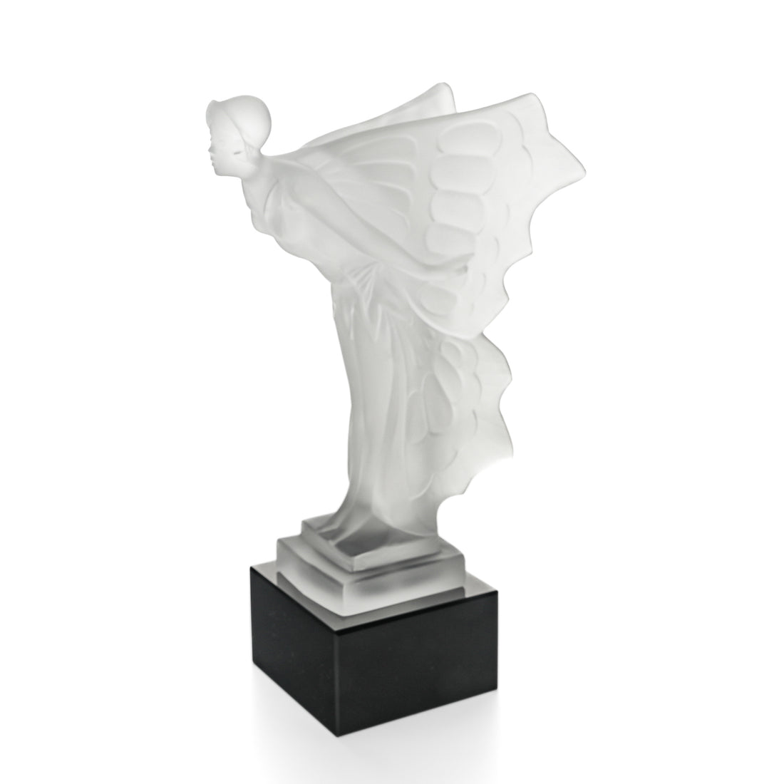 DESNA  After H.Hoffman Flying Lady Frosted Glass Figure