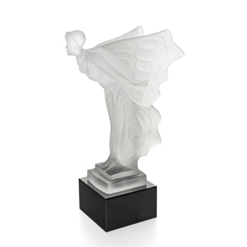 DESNA  After H.Hoffman Flying Lady Frosted Glass Figure