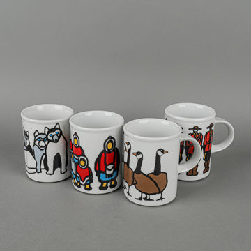 DANESCO Marc Tetro Canadiana Mugs Set Of 4