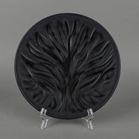 LALIQUE Algues Tree Of Life Black Salad/Dessert Plate