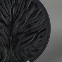 LALIQUE Algues Tree Of Life Black Salad/Dessert Plate