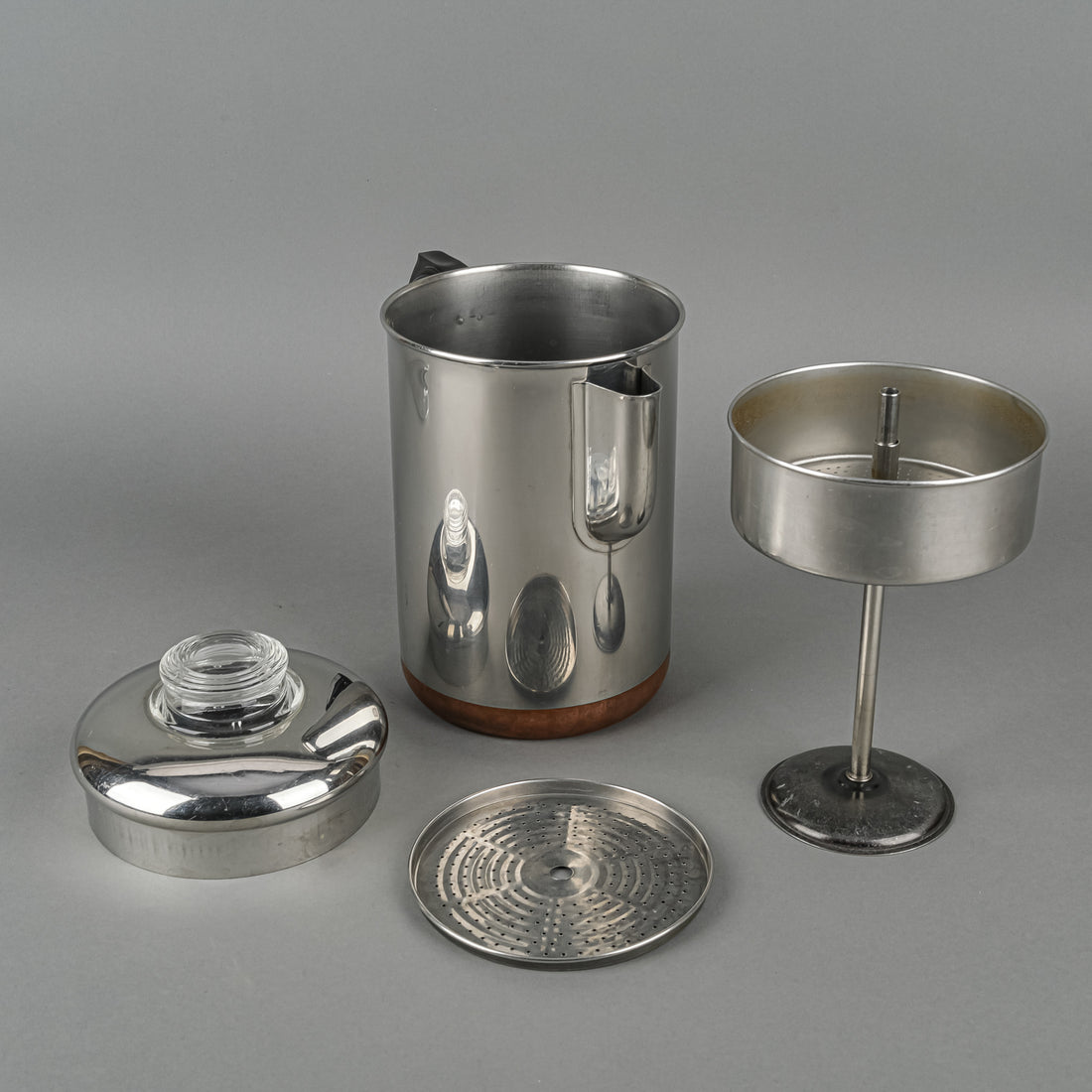 REVERE WARE Copper Clad Stainless Steel Coffee Percolator