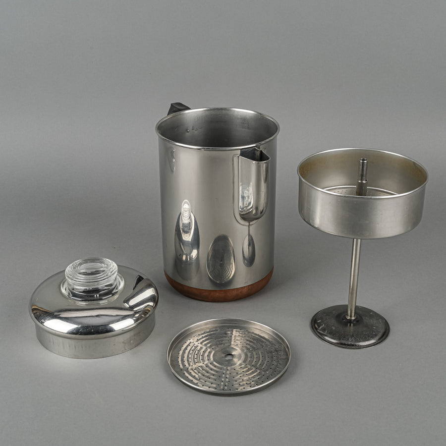 REVERE WARE Copper Clad Stainless Steel Coffee Percolator