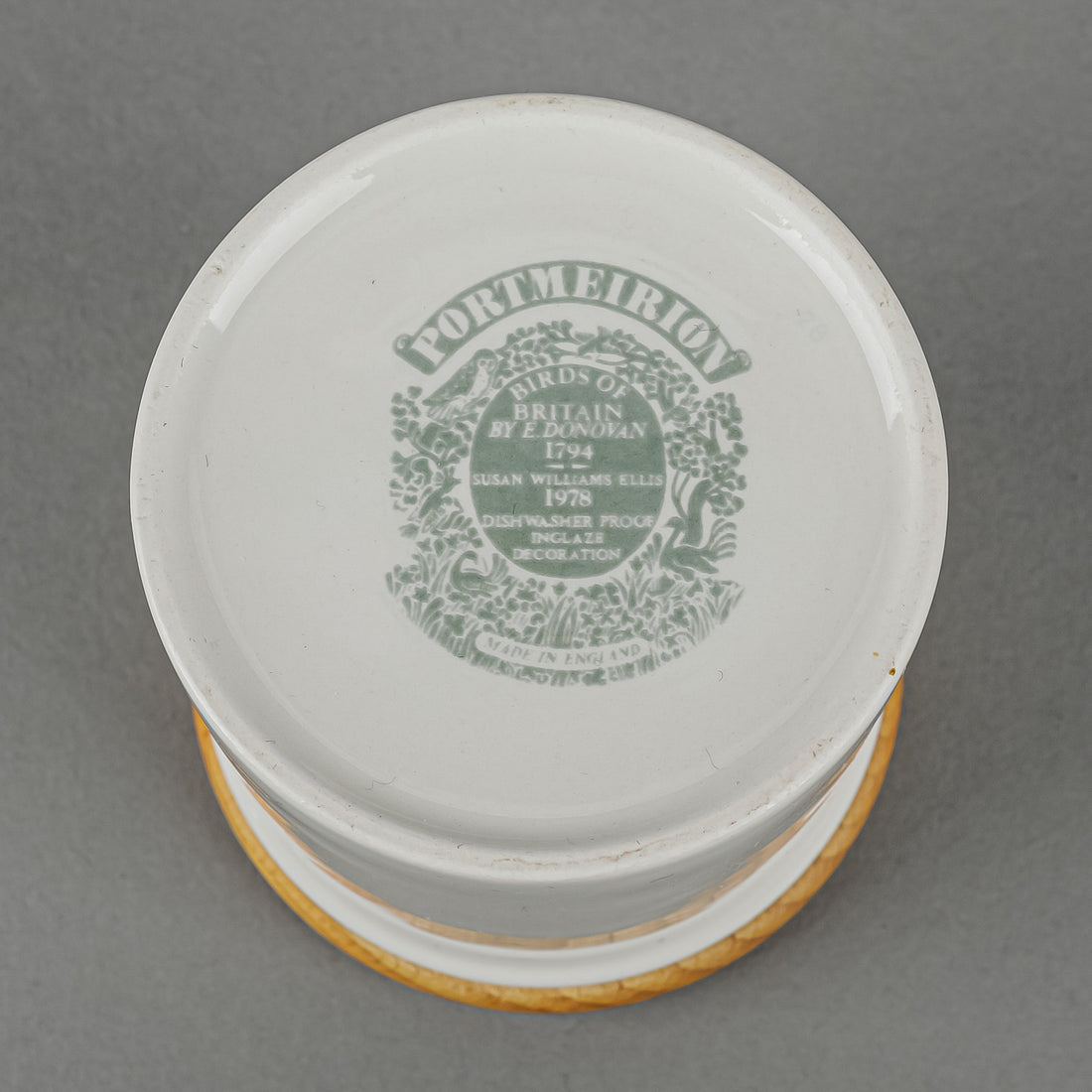 PORTMEIRION Birds Of Britain Spice Jars With Wooden Lids Set Of 6