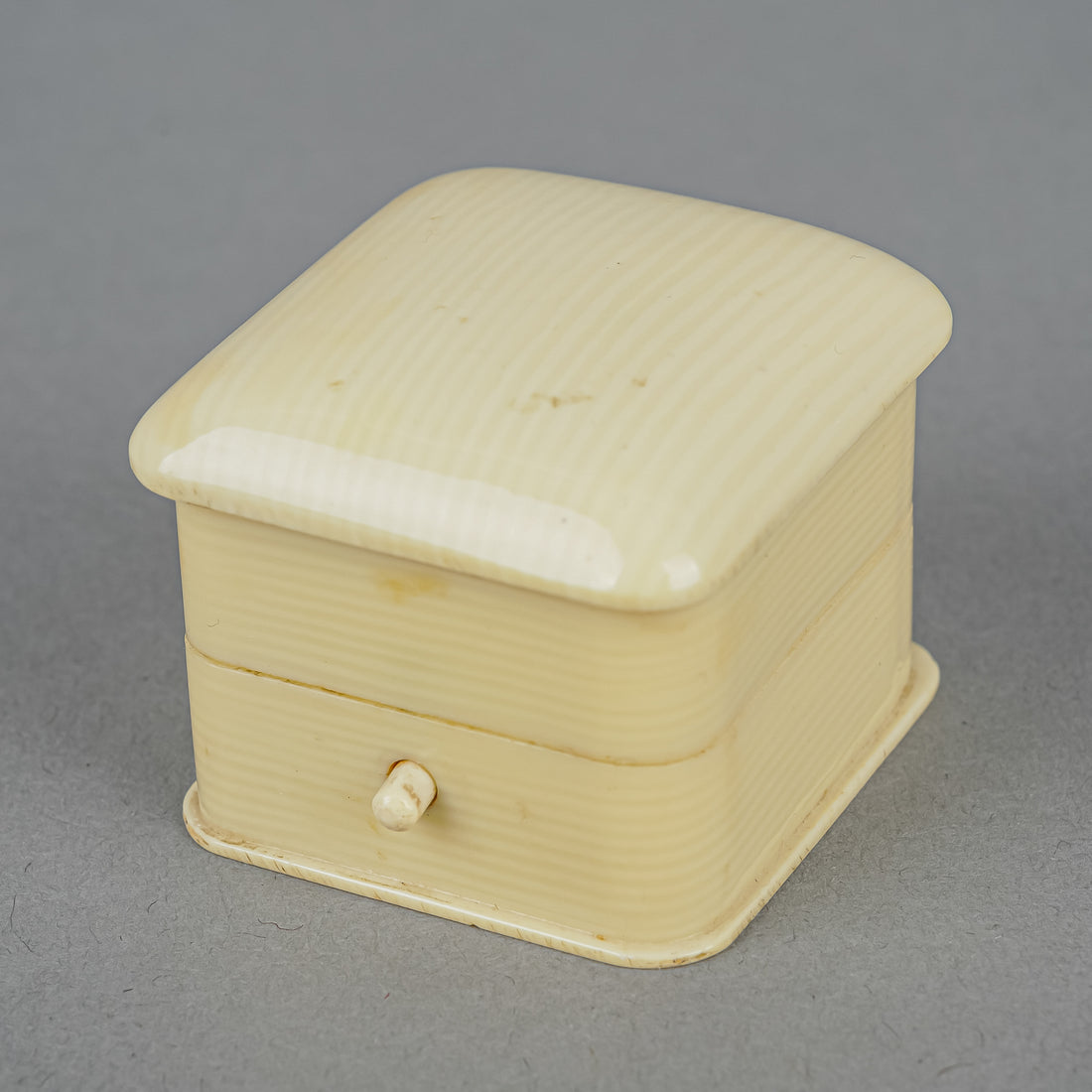 Vintage French Ivory Ring Box