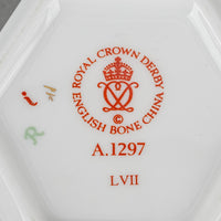 ROYAL CROWN DERBY A1297 Hexagonal Covered Trinket Box