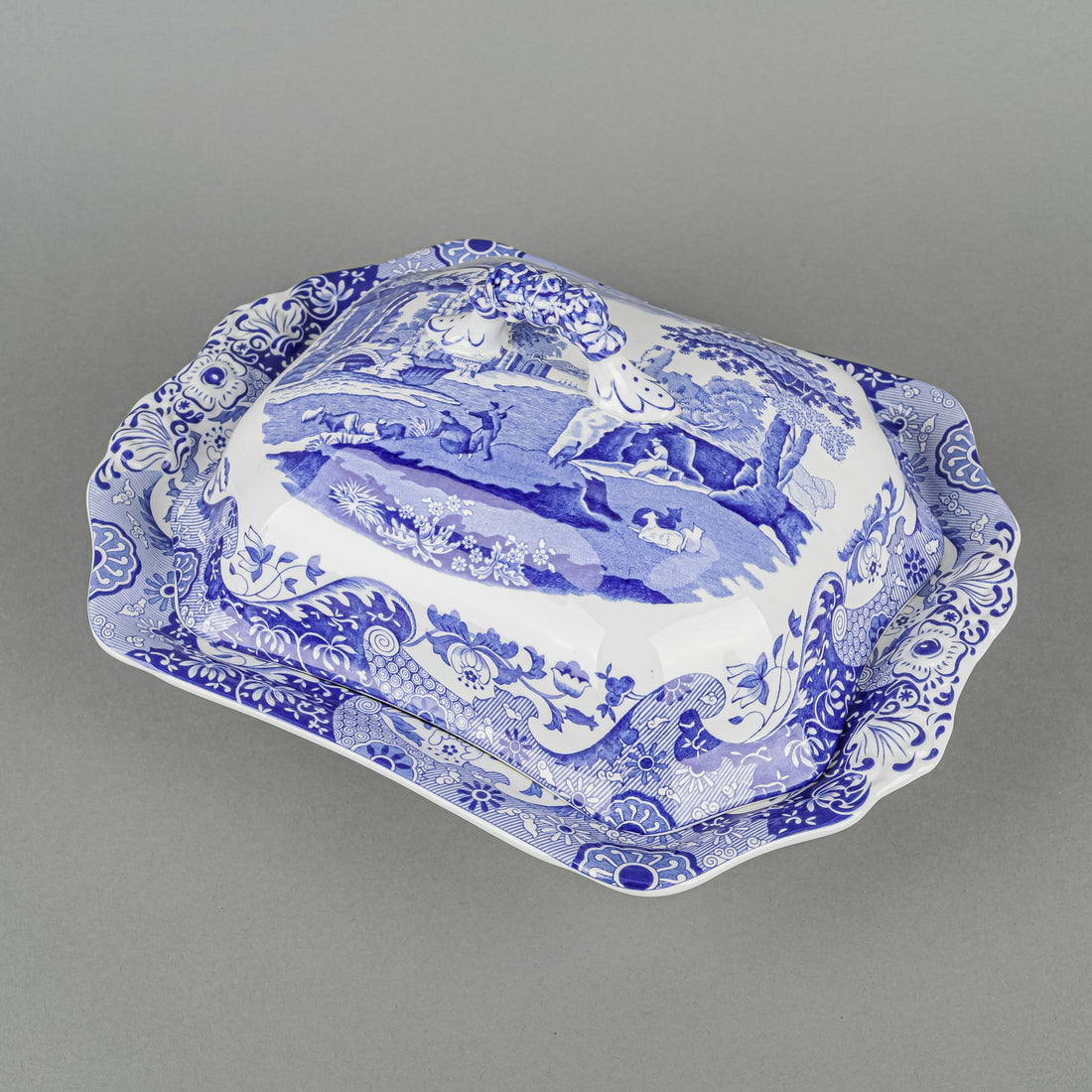 SPODE Blue Italian Covered Serving Dish