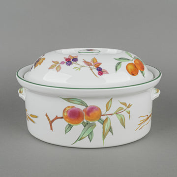 ROYAL WORCESTER Evesham Vale Oval Covered Casserole/Dutch Oven