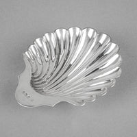SIBRAY HALL & CO Sterling Footed Shell Dish - London 1892