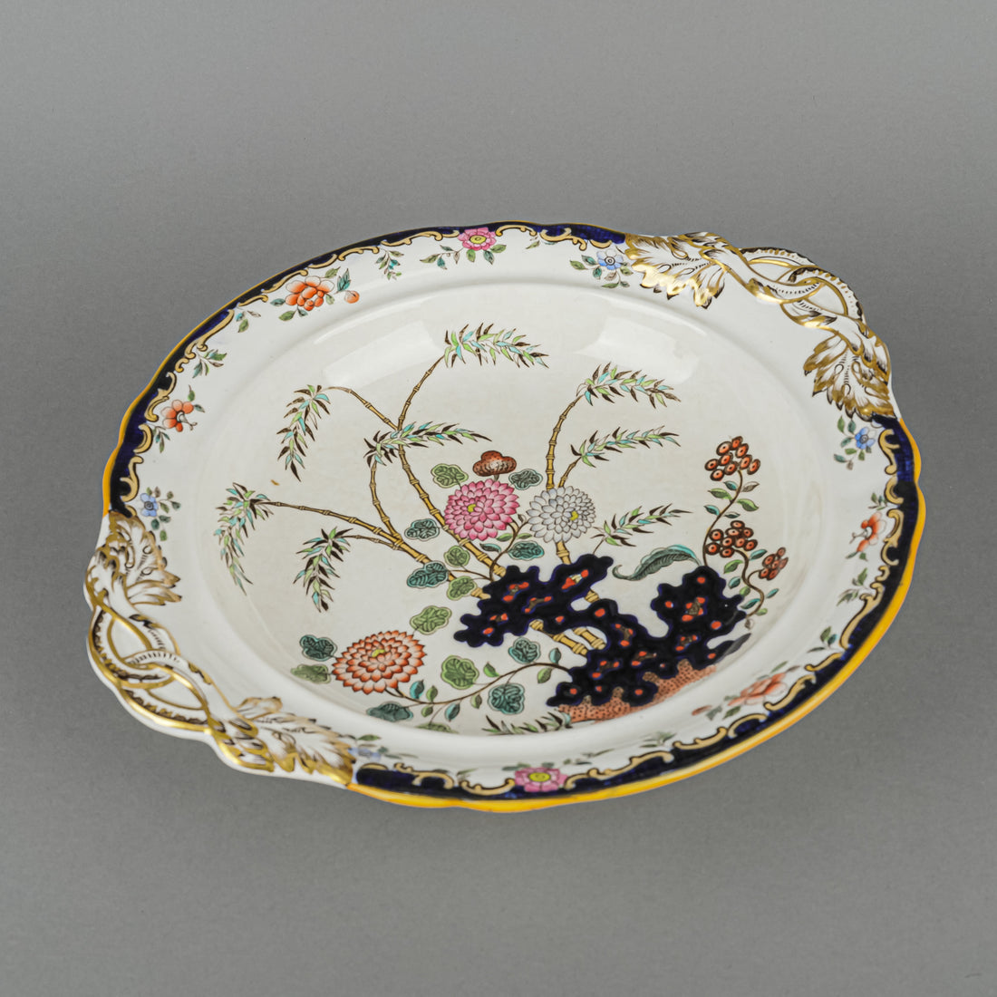 Antique MINTON Meissen Covered Serving Dish