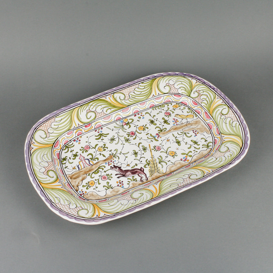 BERARDOS Hand-Painted Ceramic Platter