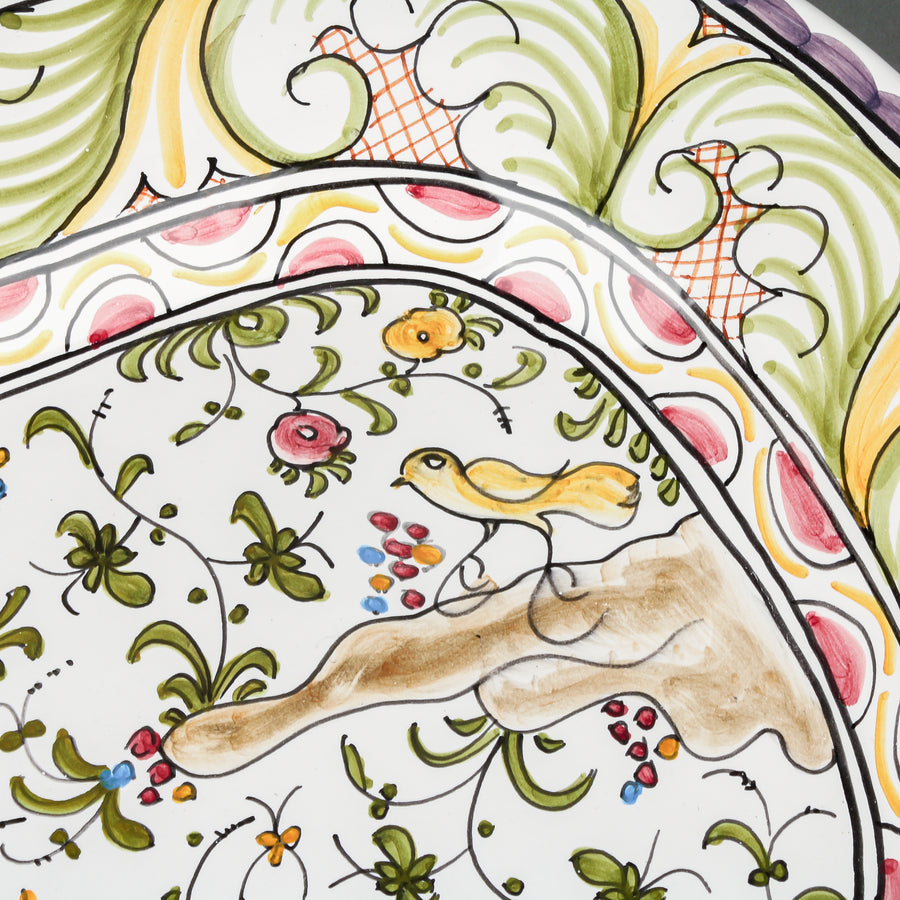 BERARDOS Hand-Painted Ceramic Platter