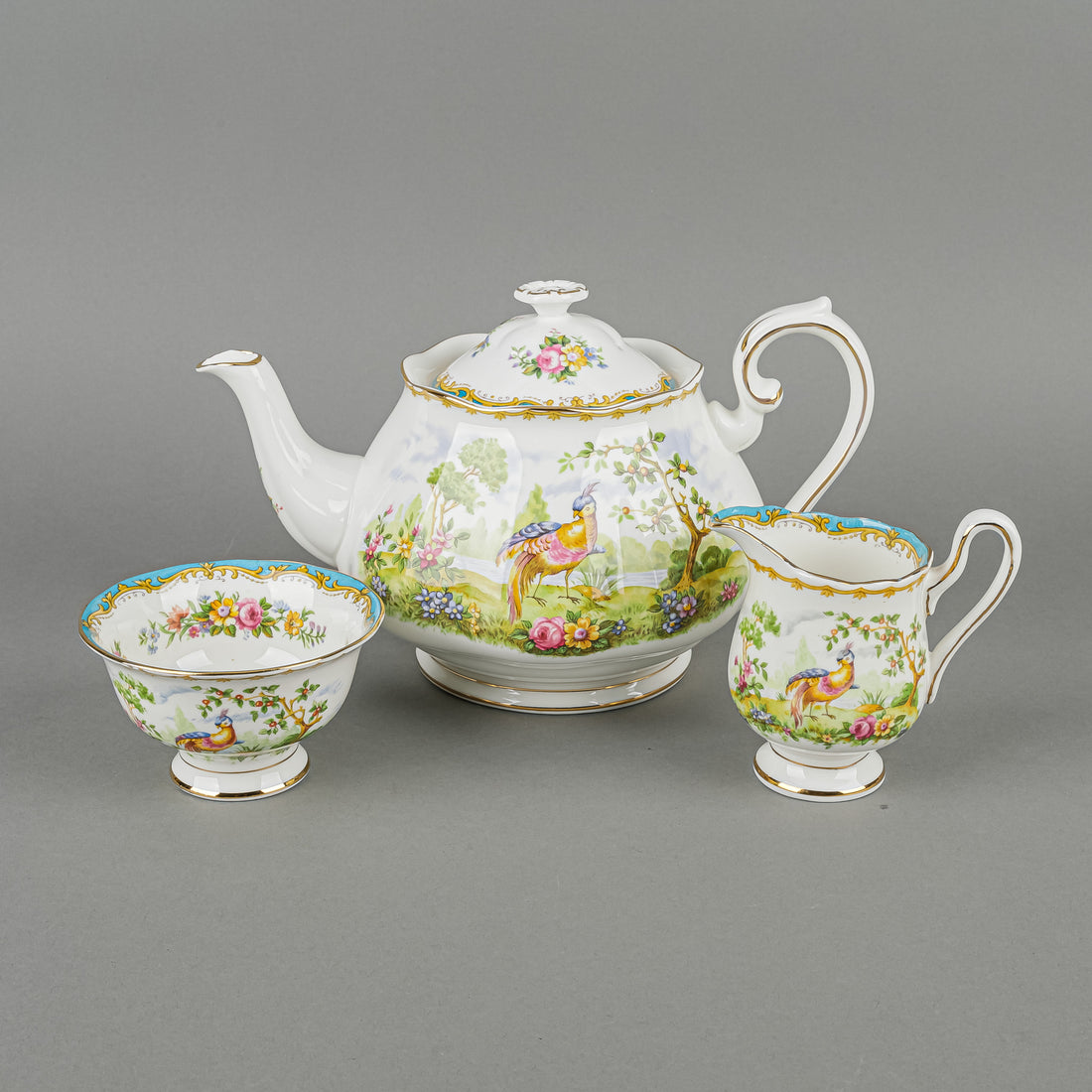 ROYAL ALBERT Chelsea Bird Tea Service 4pcs