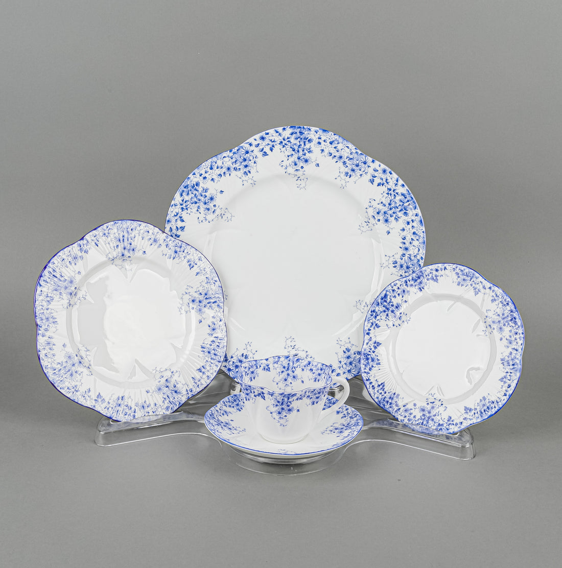 SHELLEY Dainty Blue 51 Pieces